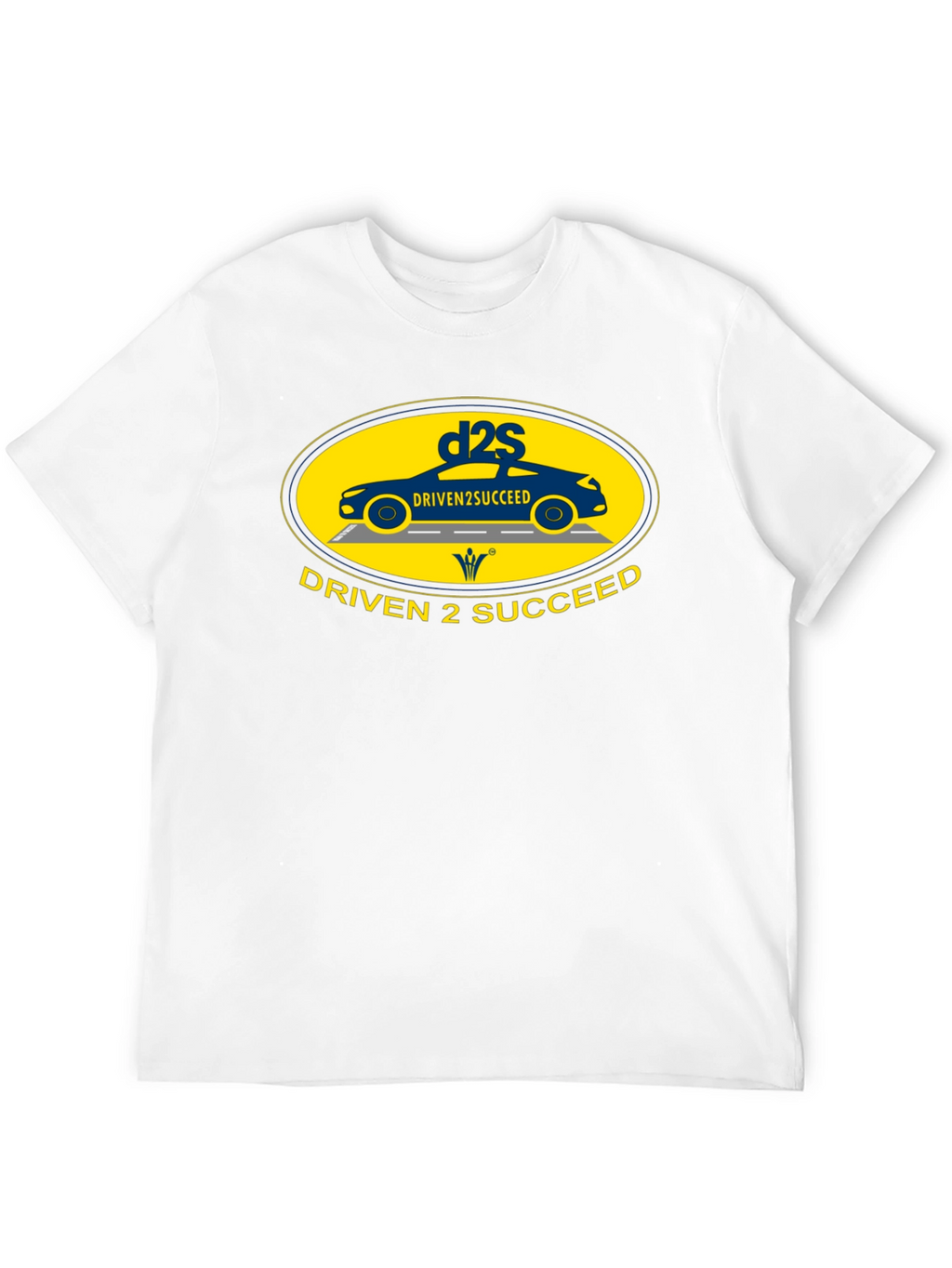 Driven 2 Succeed Black T-Shirt with Car Design