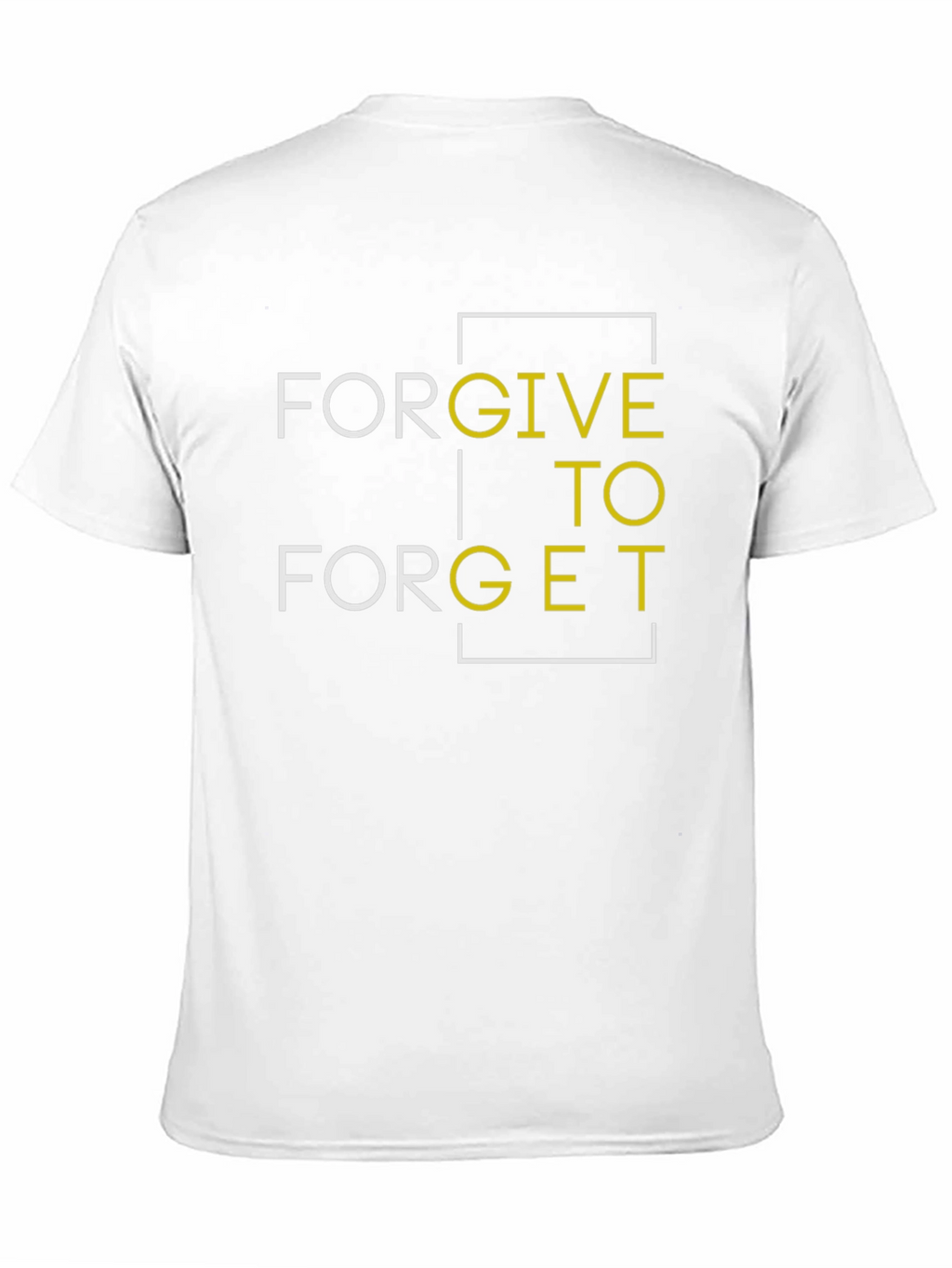 Forgive to Forget Graphic Print Black T-Shirt