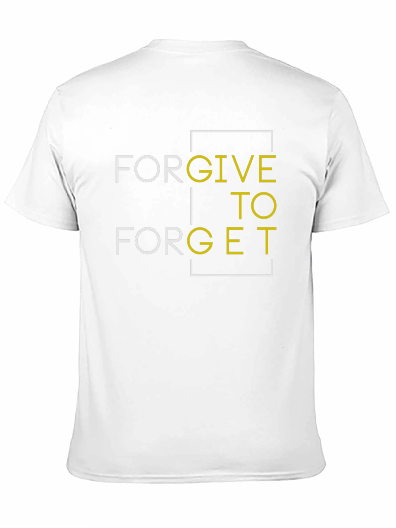 Forgive to Forget Graphic Print Black T-Shirt