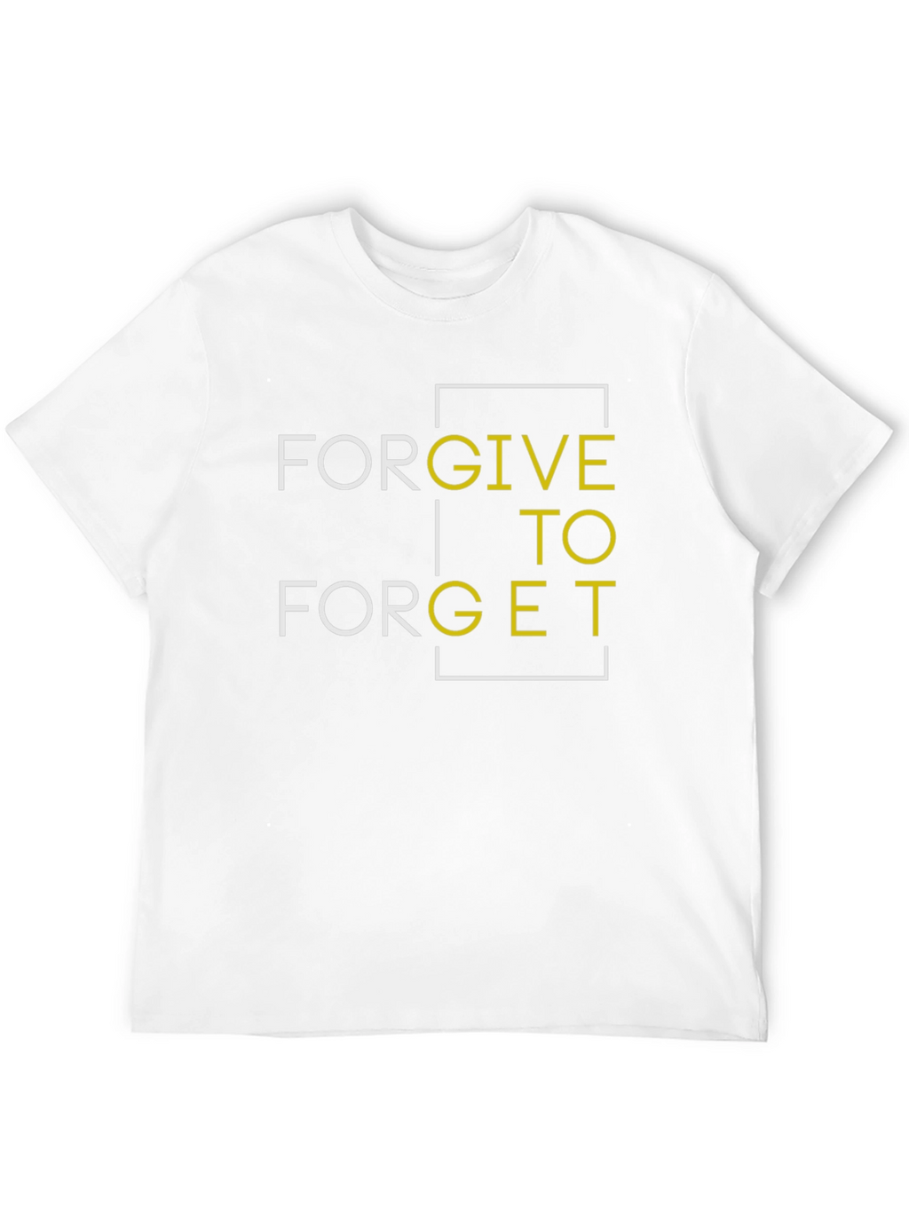 Forgive to Forget Graphic Print Black T-Shirt