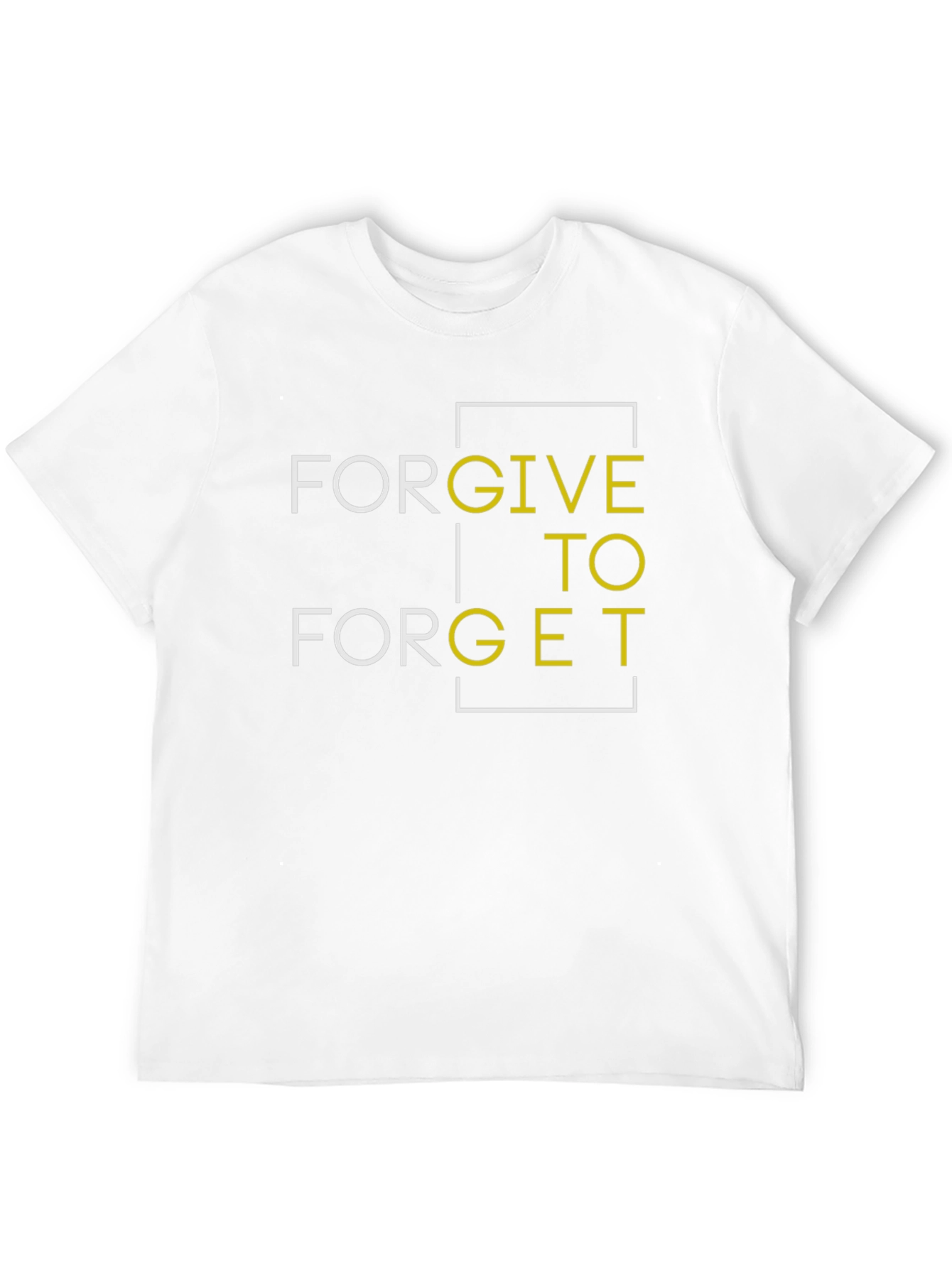 Forgive to Forget Graphic Print Black T-Shirt
