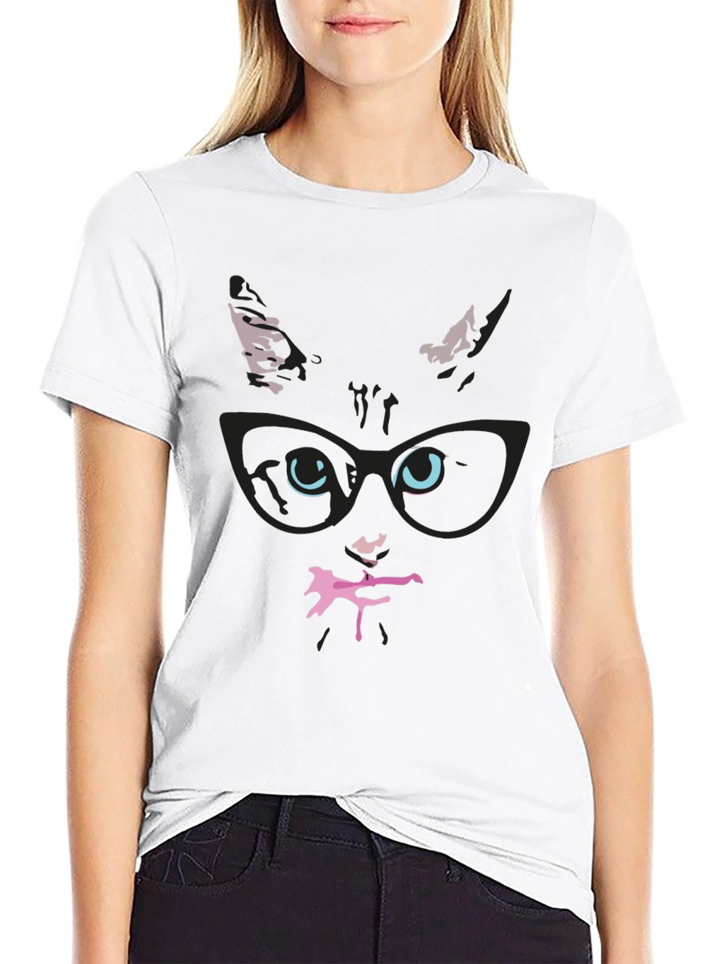 Cool Cat in Glasses T-Shirt