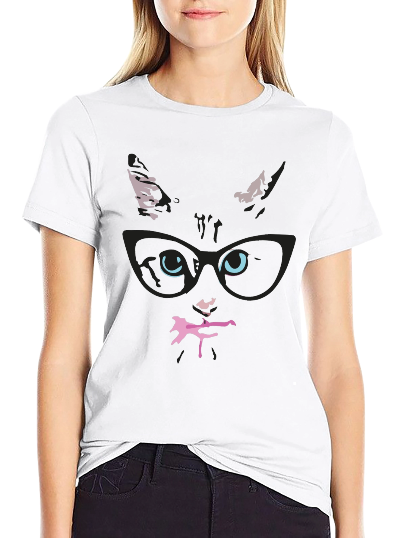 Cool Cat in Glasses T-Shirt