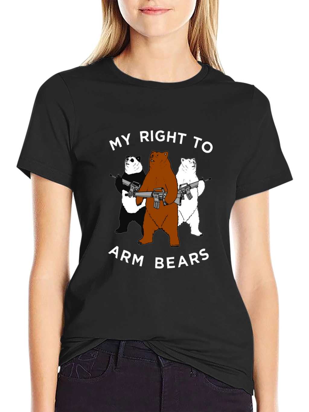 Arm Bears T-Shirt - Funny Graphic Tee
