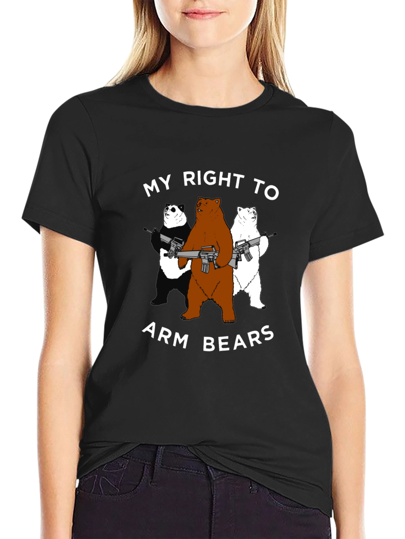 Arm Bears T-Shirt - Funny Graphic Tee