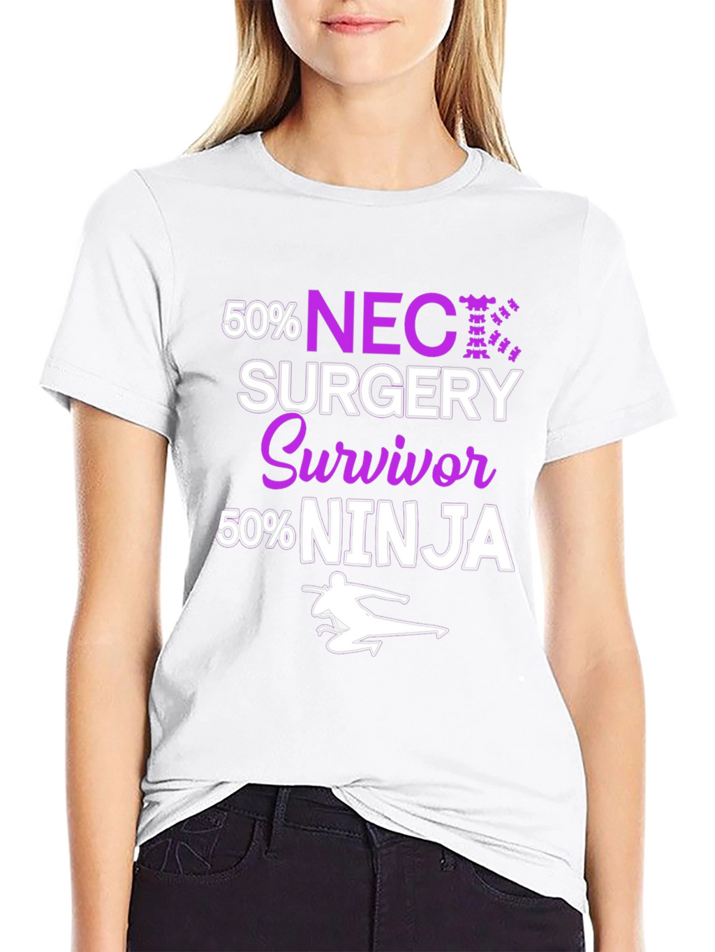 NEC Surgery Survivor Ninja T-Shirt