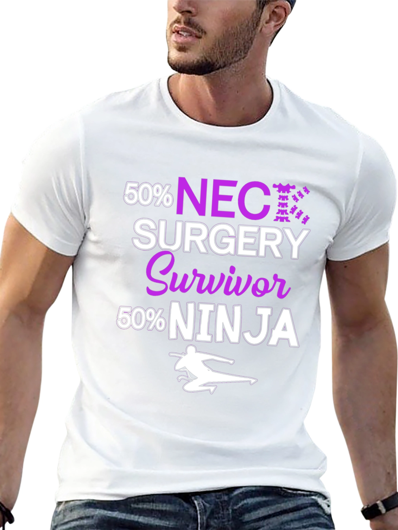NEC Surgery Survivor Ninja T-Shirt