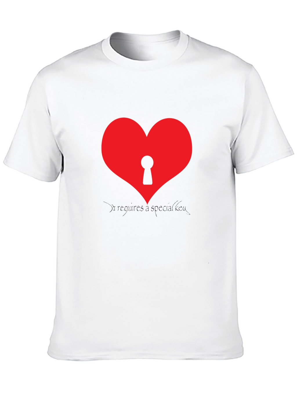 Heart with Keyhole Graphic T-Shirt