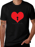 Heart with Keyhole Graphic T-Shirt