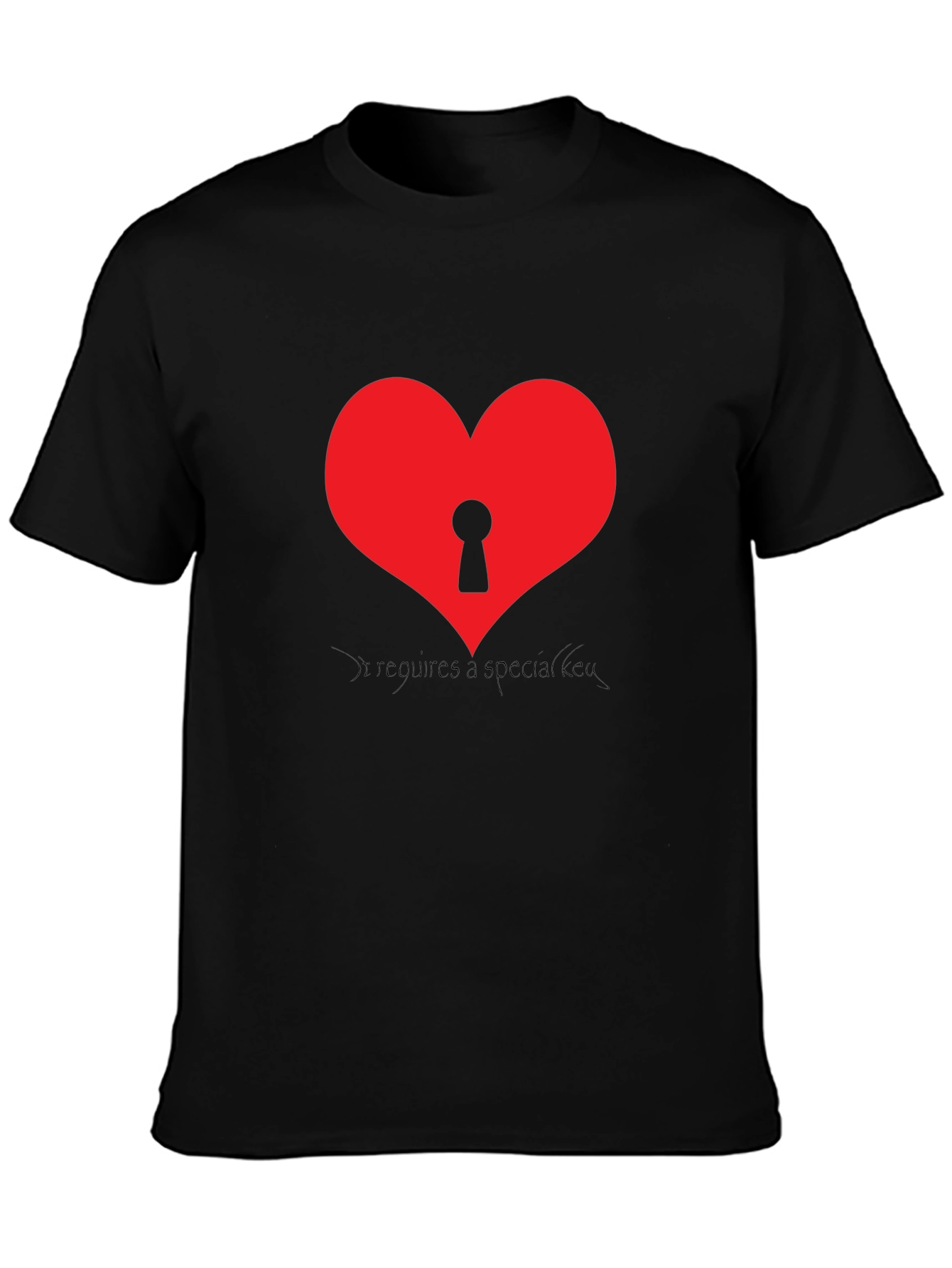 Heart with Keyhole Graphic T-Shirt