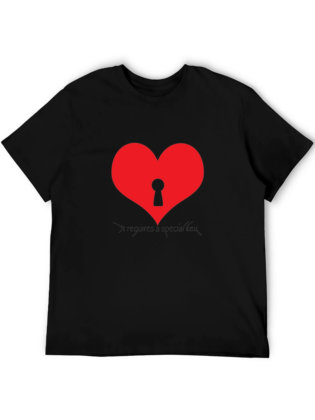 Heart with Keyhole Graphic T-Shirt