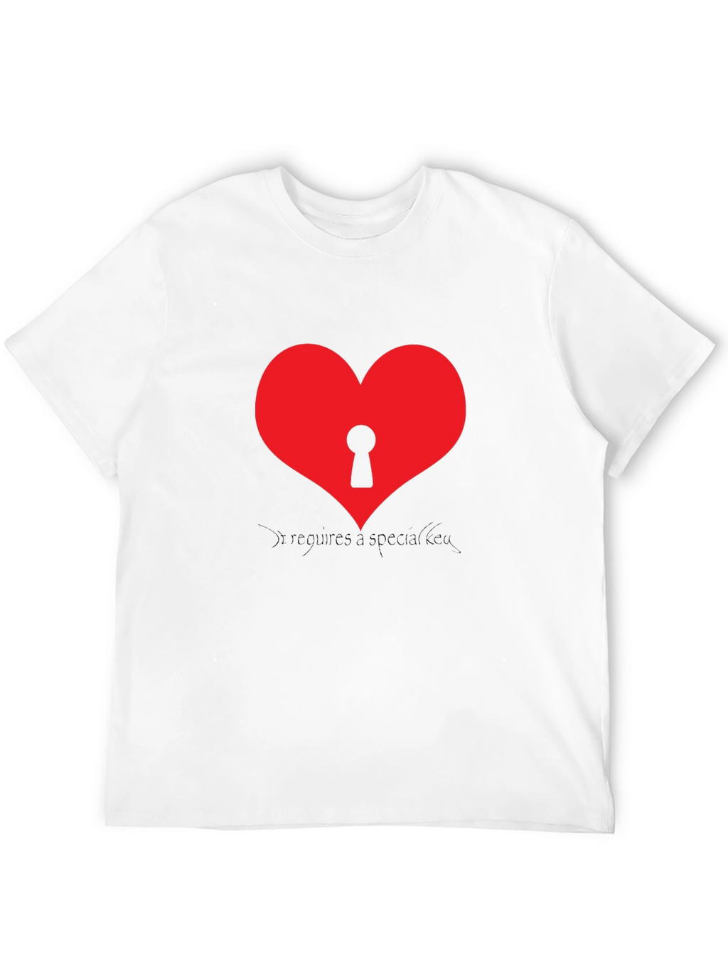 Heart with Keyhole Graphic T-Shirt