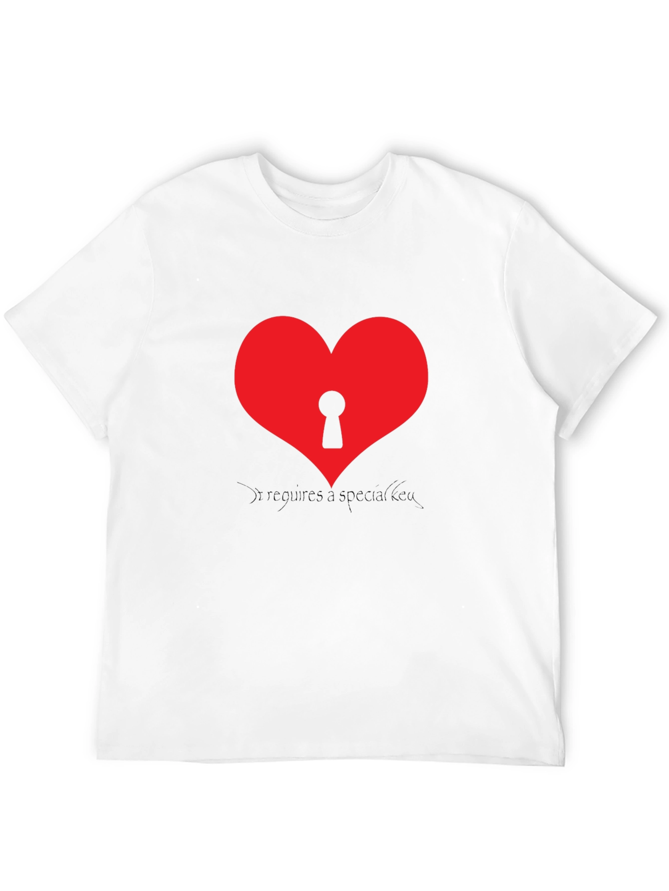 Heart with Keyhole Graphic T-Shirt