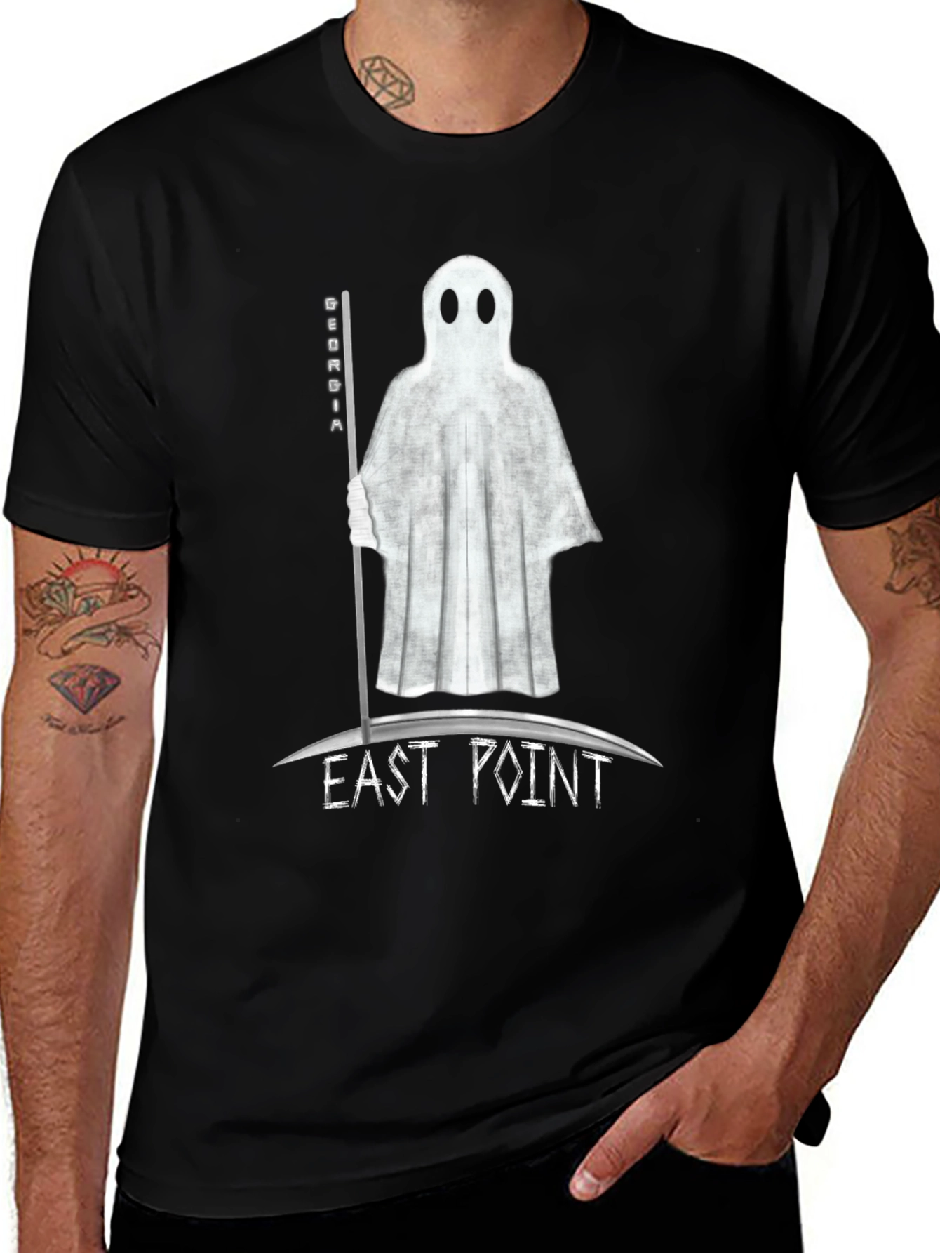 East Point Georgia Grim Reaper Ghost T-Shirt