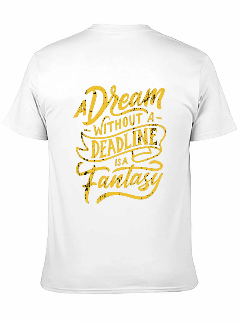 A Dream Without Deadline Black Graphic Tee