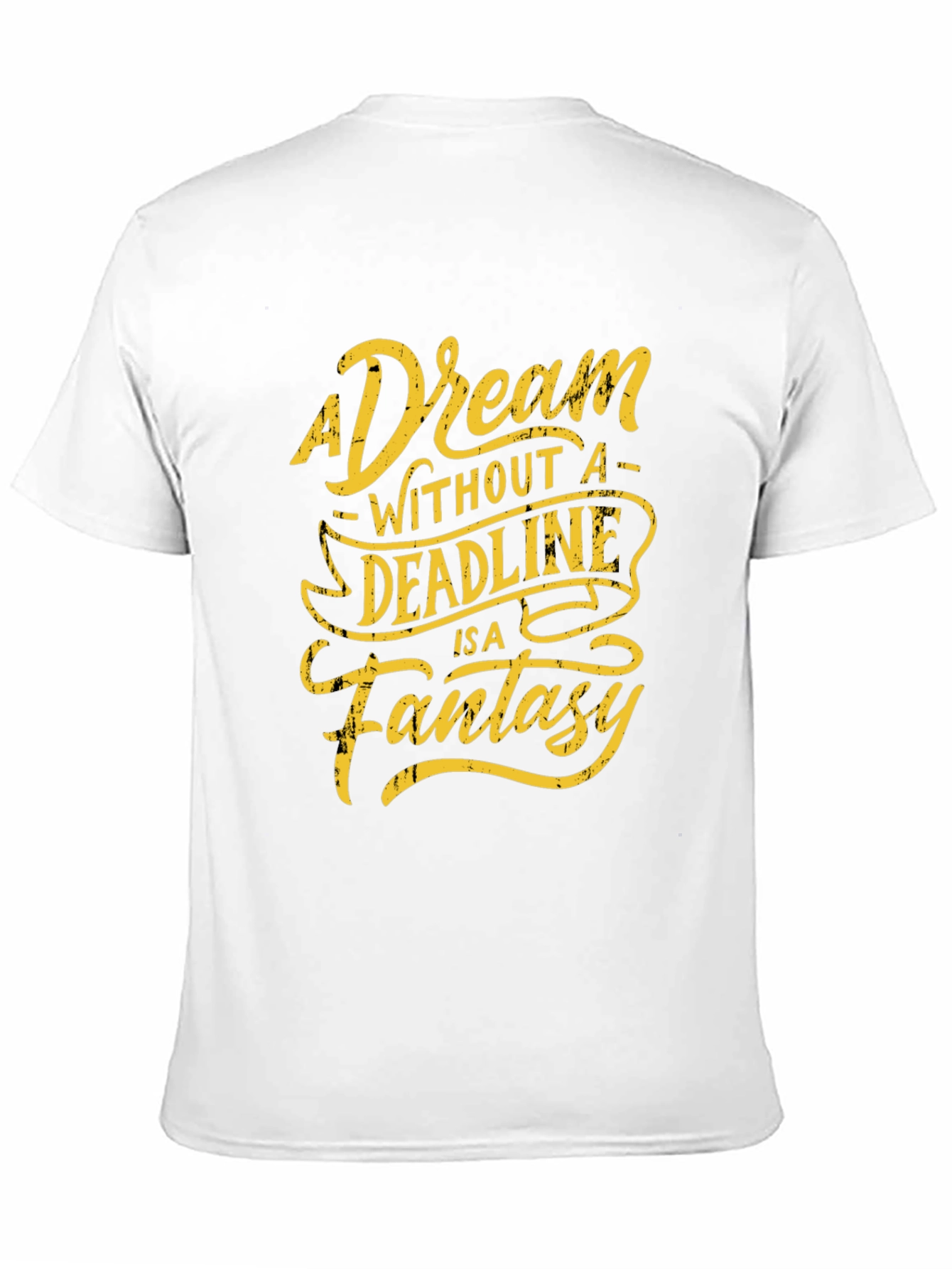 A Dream Without Deadline Black Graphic Tee