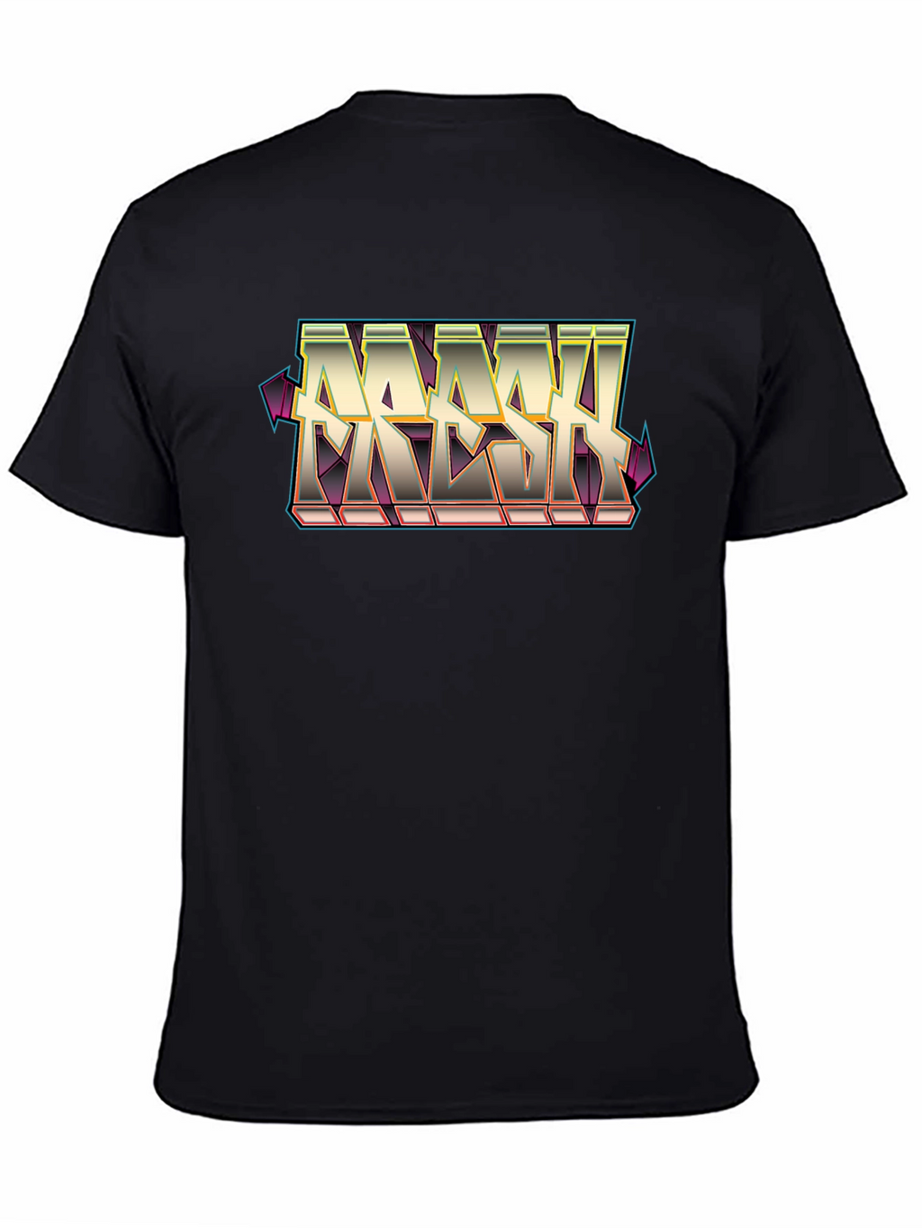 Fresh Graphic Tee - Street Style Black Cotton T-Shirt