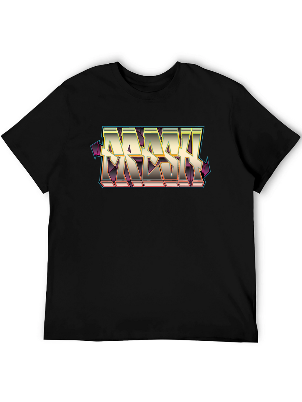 Fresh Graphic Tee - Street Style Black Cotton T-Shirt