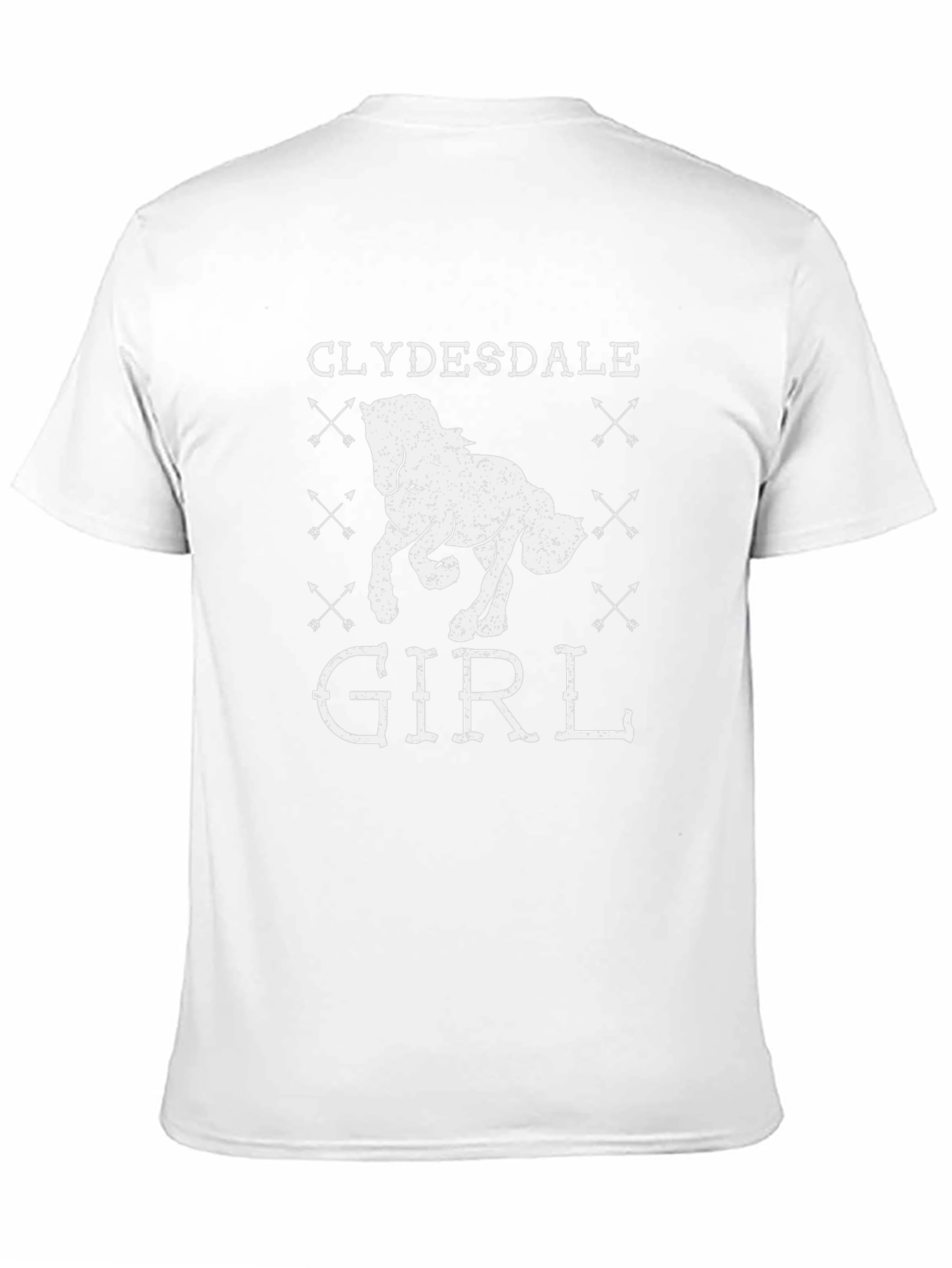 Clydesdale Girl Graphic Tee - Black Unisex T-Shirt