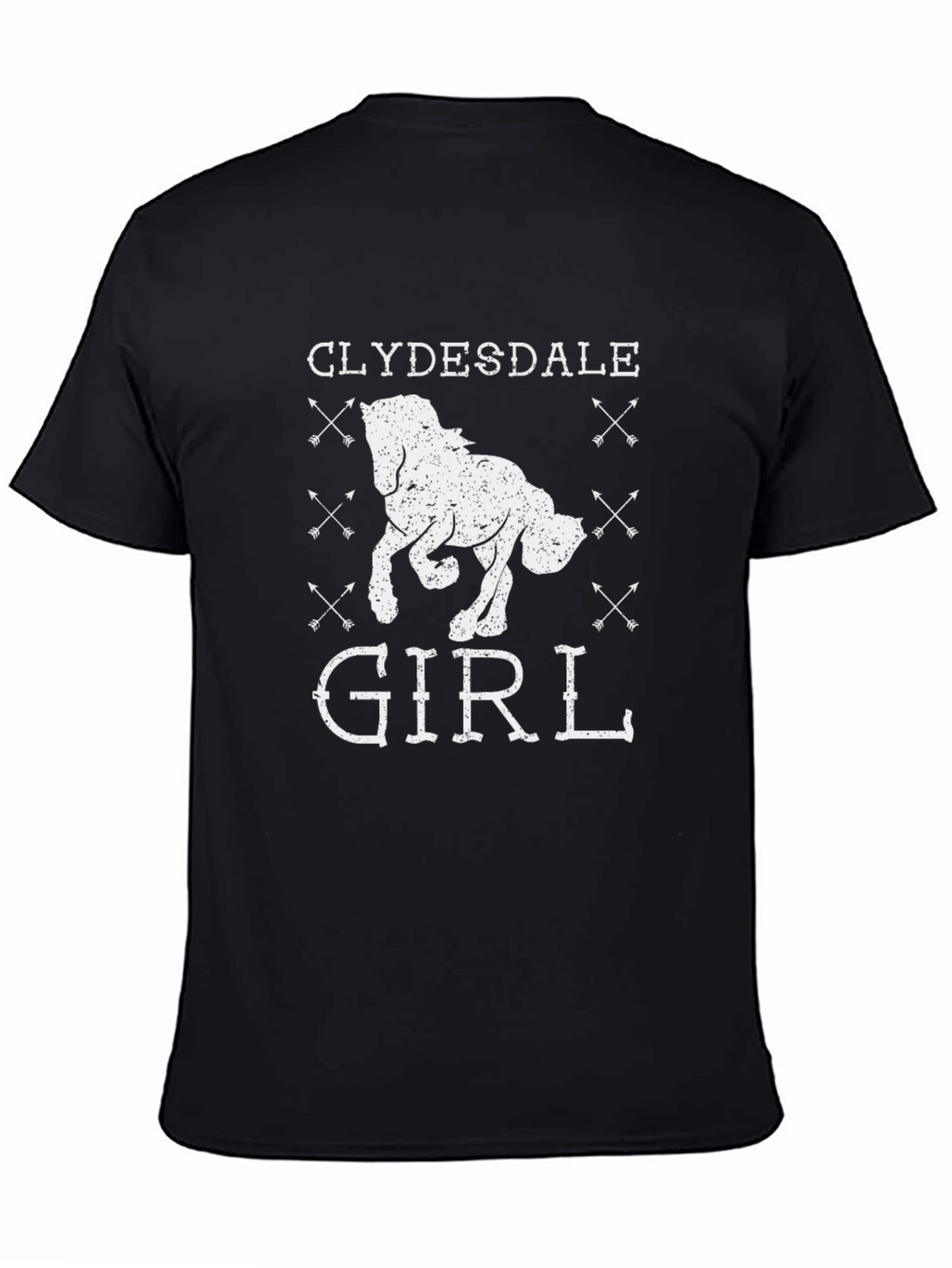 Clydesdale Girl Graphic Tee - Black Unisex T-Shirt