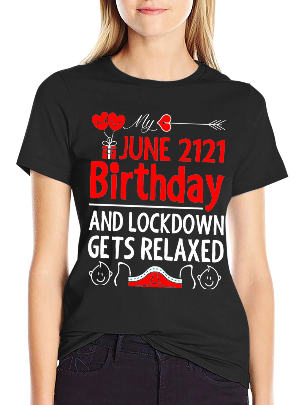 June 2121 Birthday Lockdown Relaxed Graphic Tee