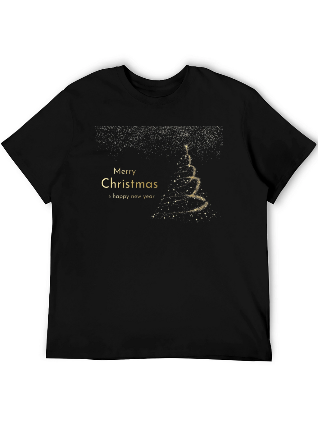 Merry Christmas & Happy New Year Black T-Shirt
