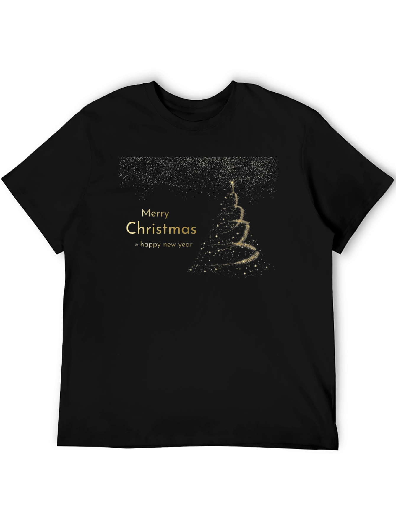 Merry Christmas & Happy New Year Black T-Shirt