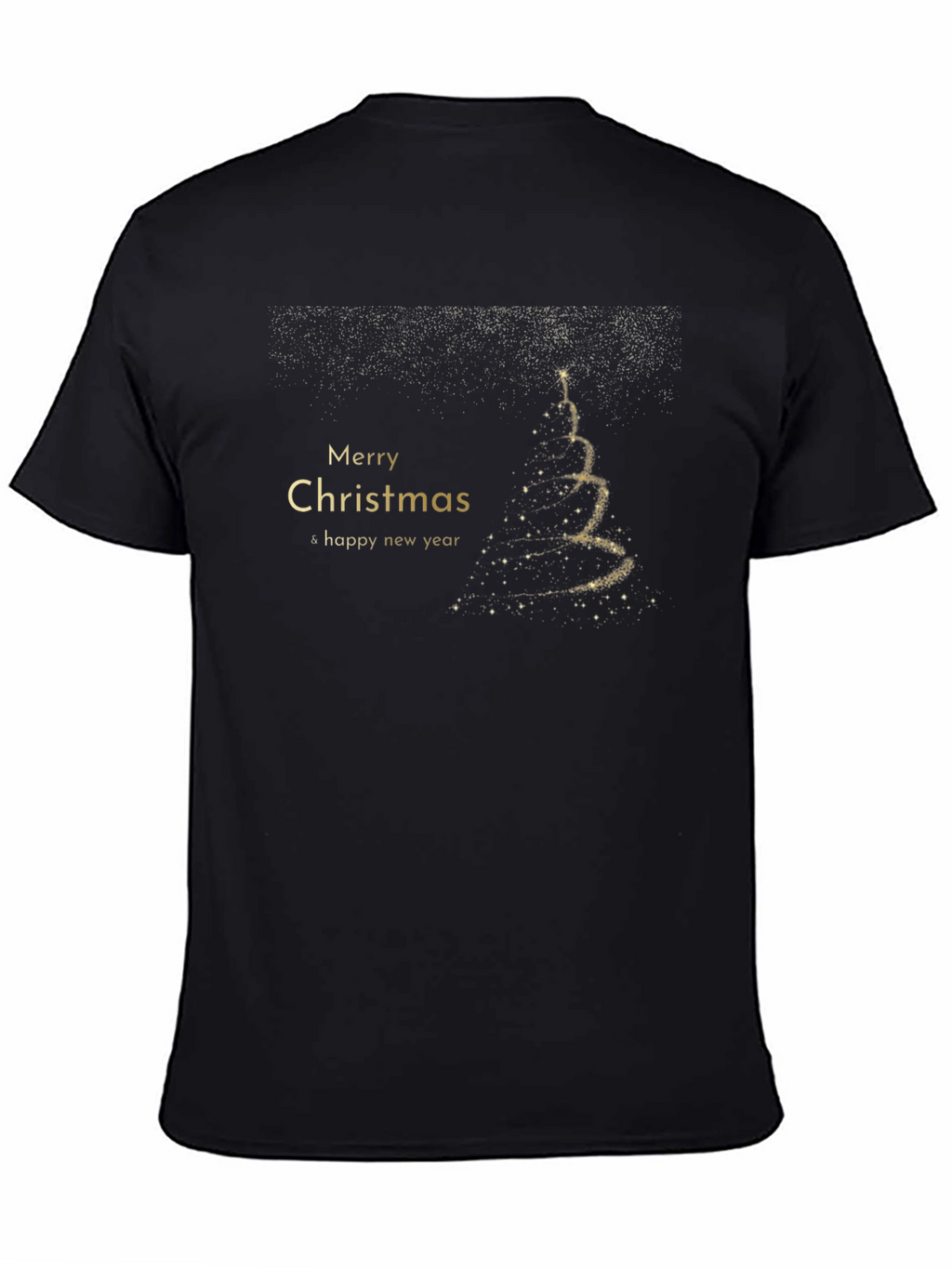 Merry Christmas & Happy New Year Black T-Shirt