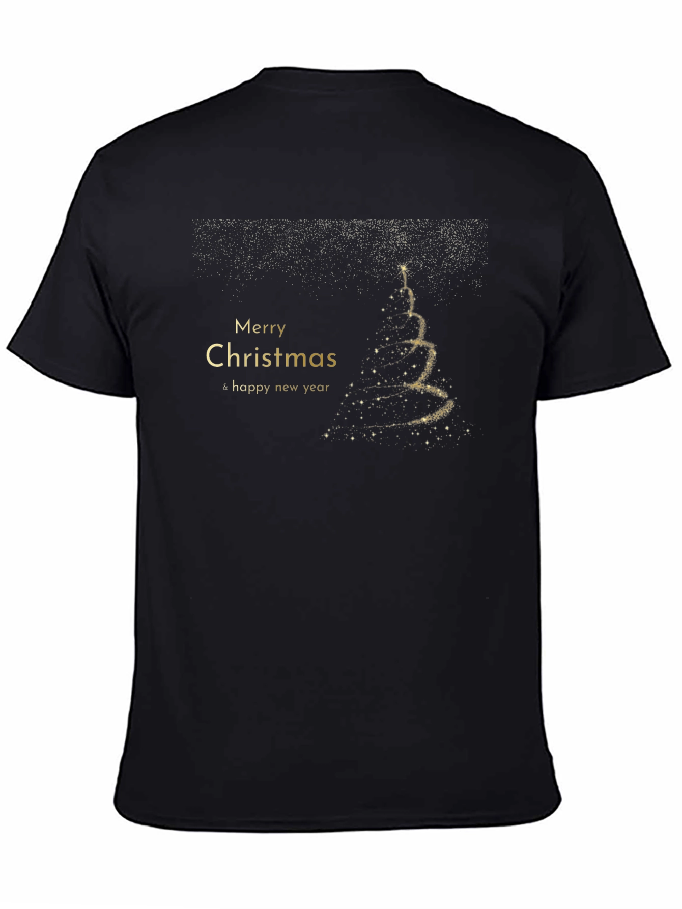 Merry Christmas & Happy New Year Black T-Shirt