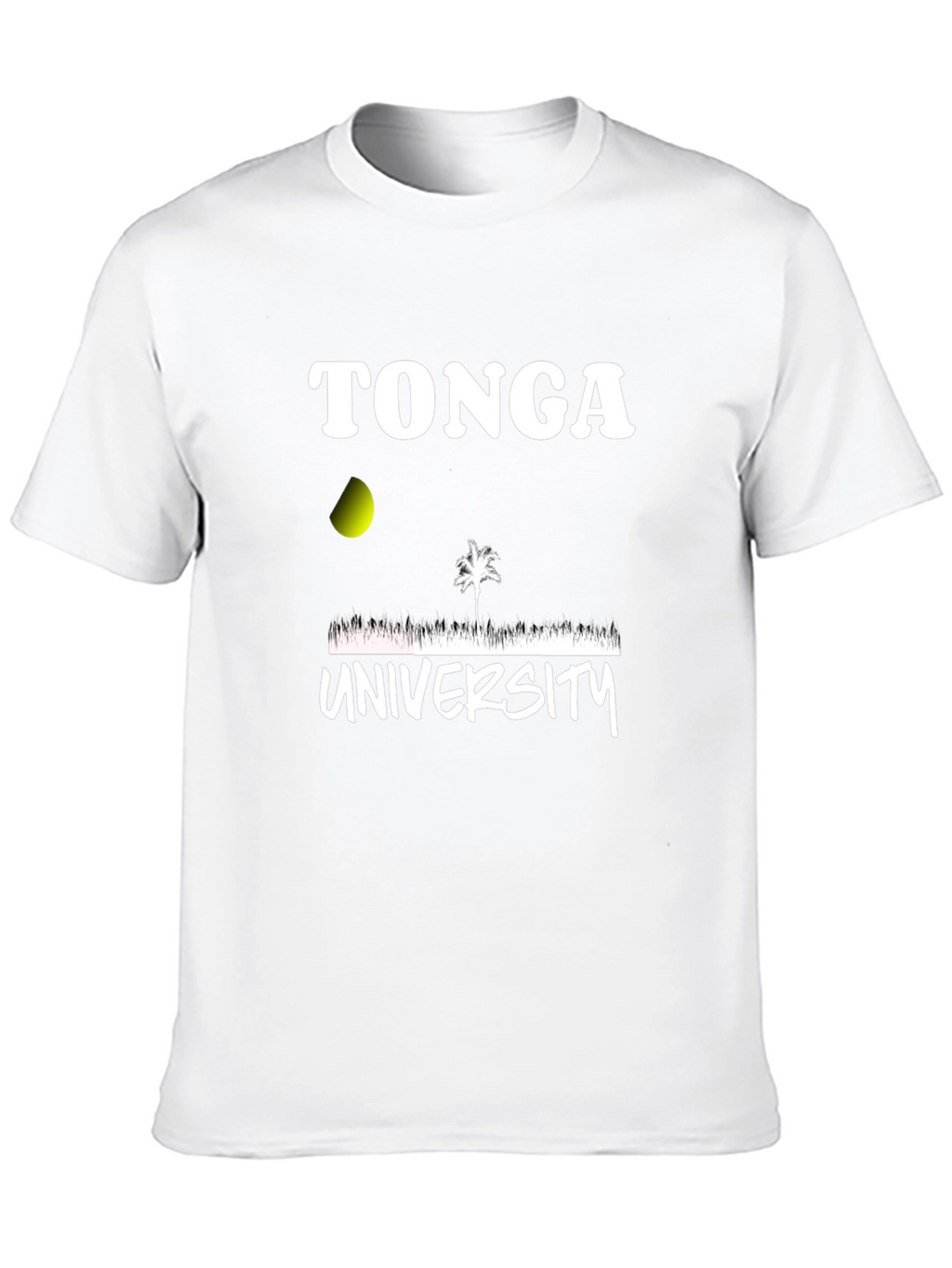 Tonga University T-Shirt Black Cotton Blend Graphic Print