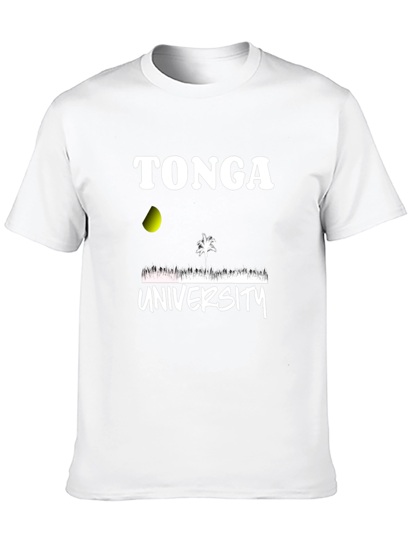 Tonga University T-Shirt Black Cotton Blend Graphic Print
