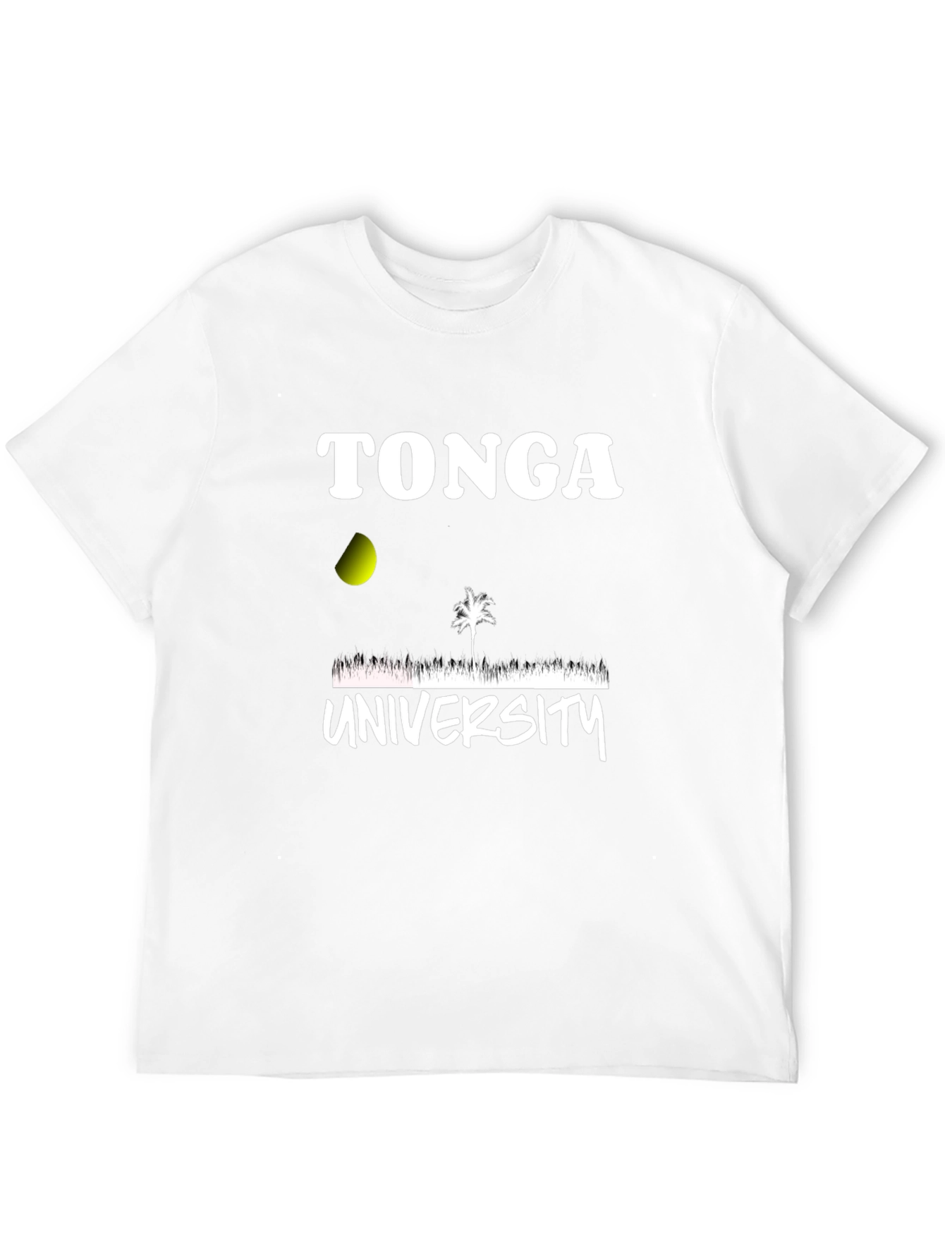 Tonga University T-Shirt Black Cotton Blend Graphic Print