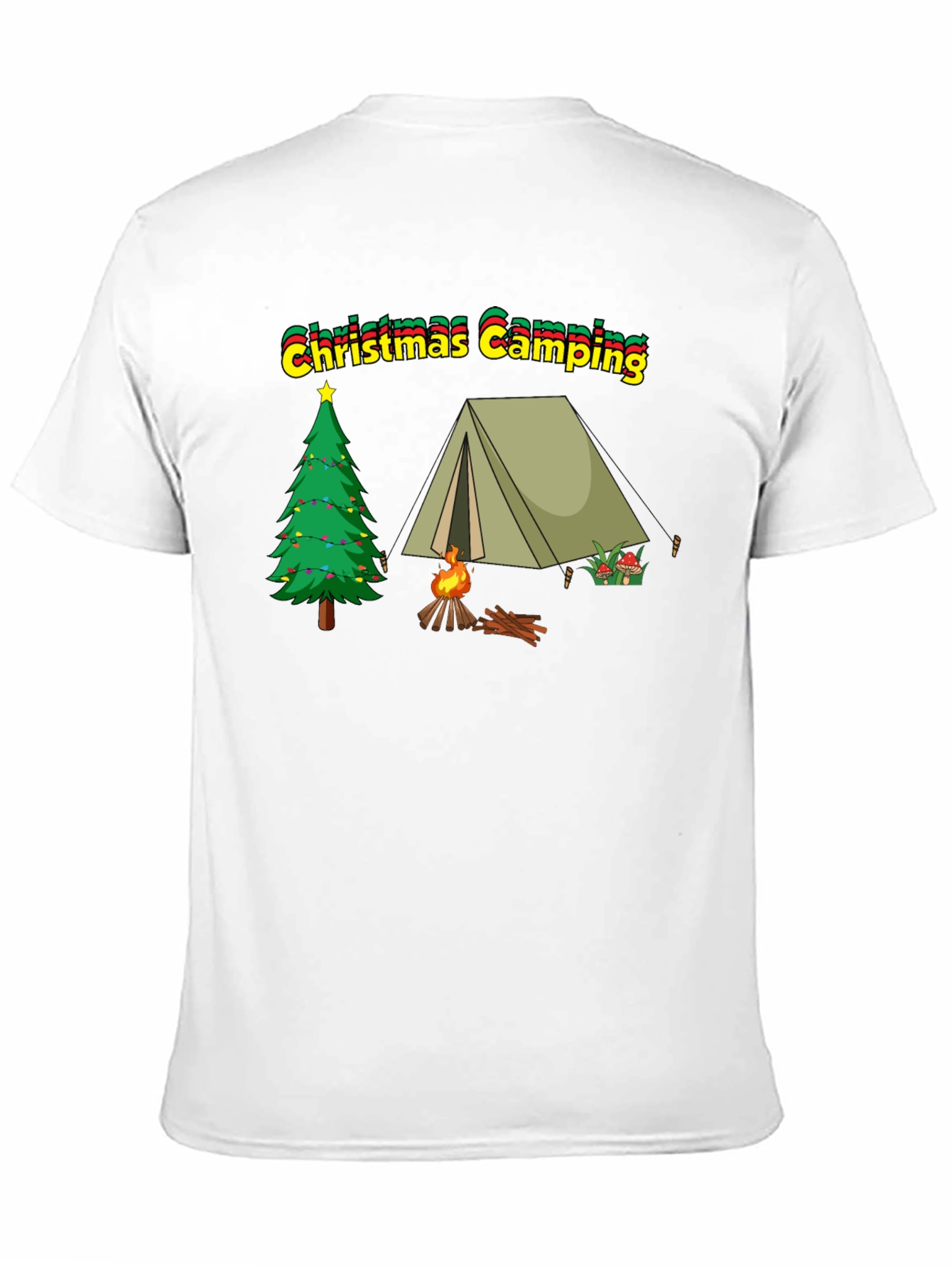 Christmas Camping T-Shirt - Holiday Outdoor Adventure