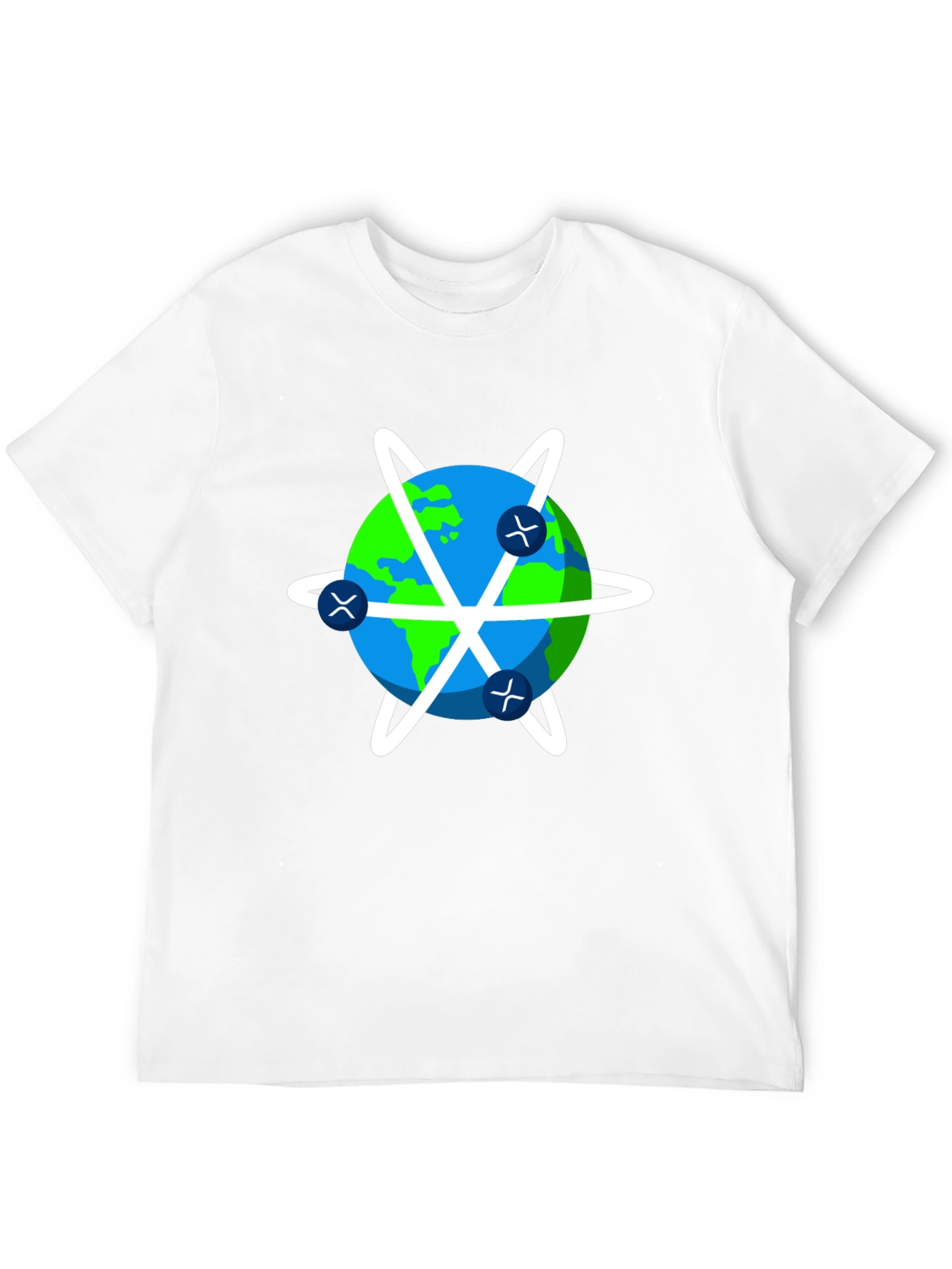 Global Network T-Shirt - Black Cotton Graphic Tee