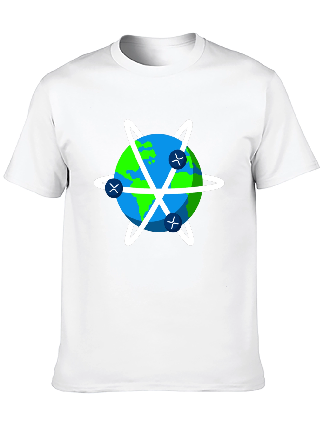 Global Network T-Shirt - Black Cotton Graphic Tee