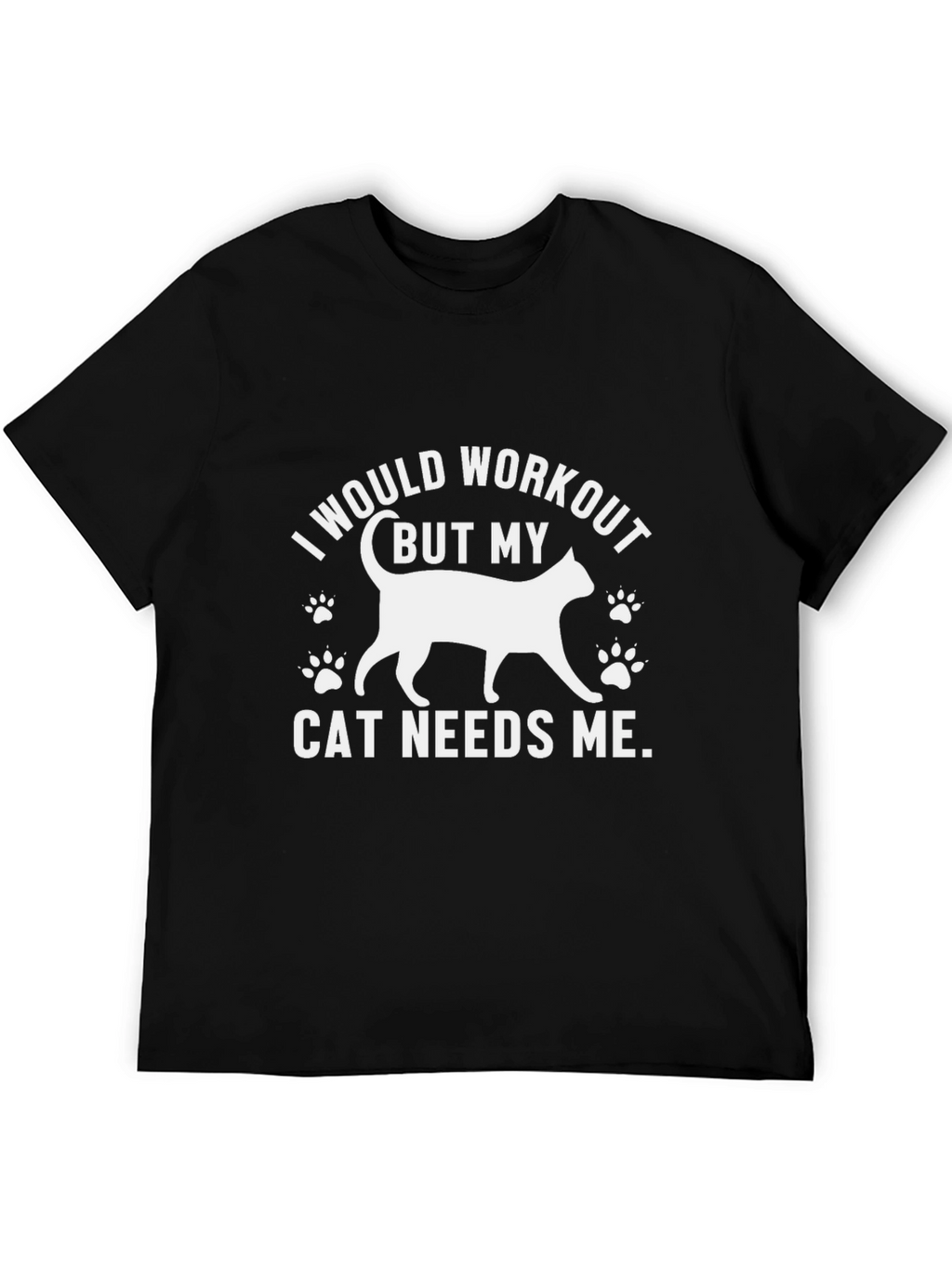 Funny Cat Lover Workout Excuse T-Shirt