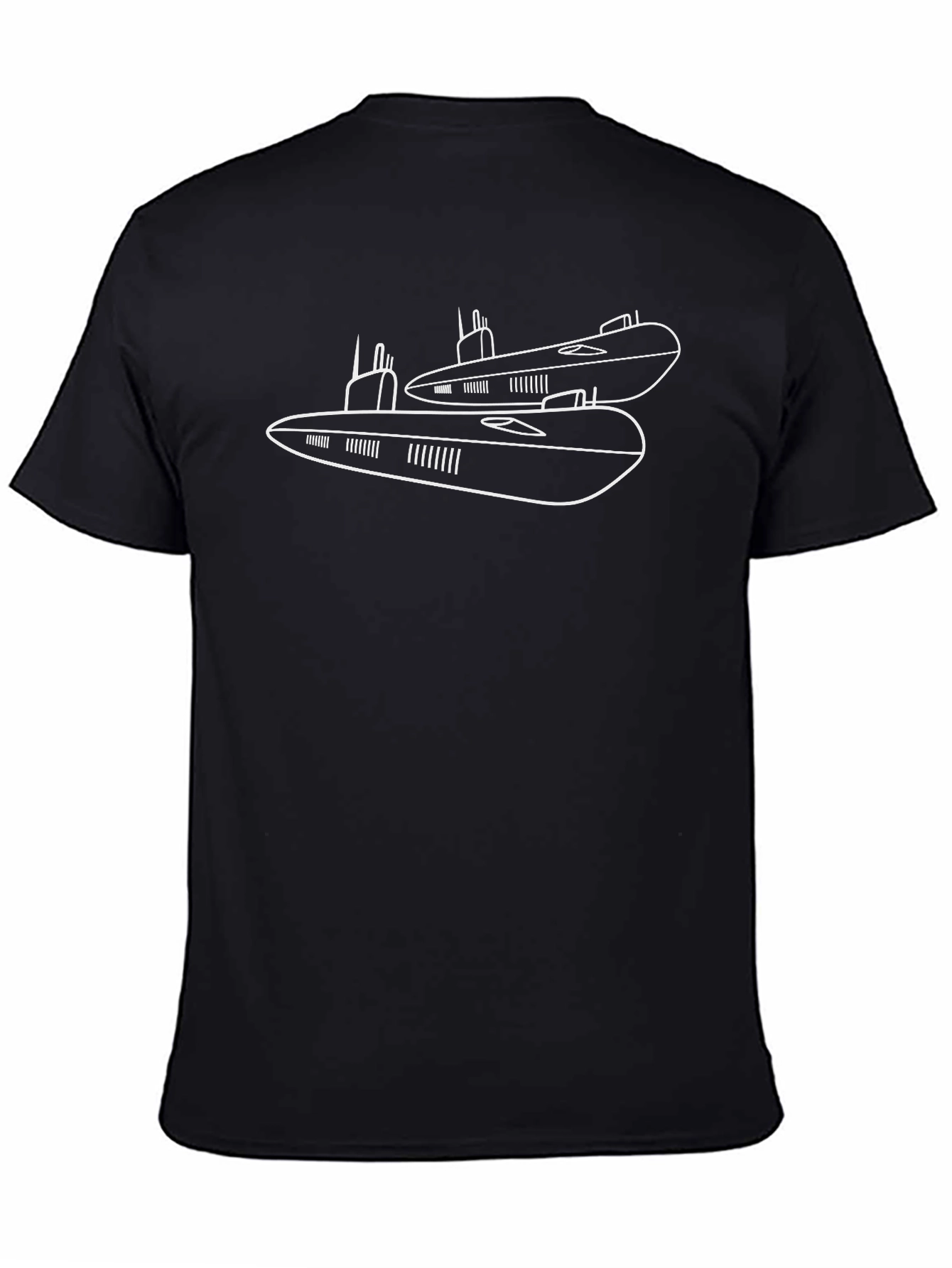 Submarine Graphic T-Shirt - Sleek Black Cotton Tee