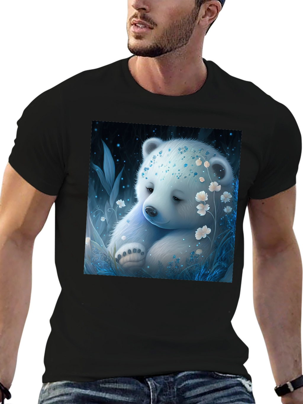 Cute Bear Graphic Tee - Stylish & Comfortable