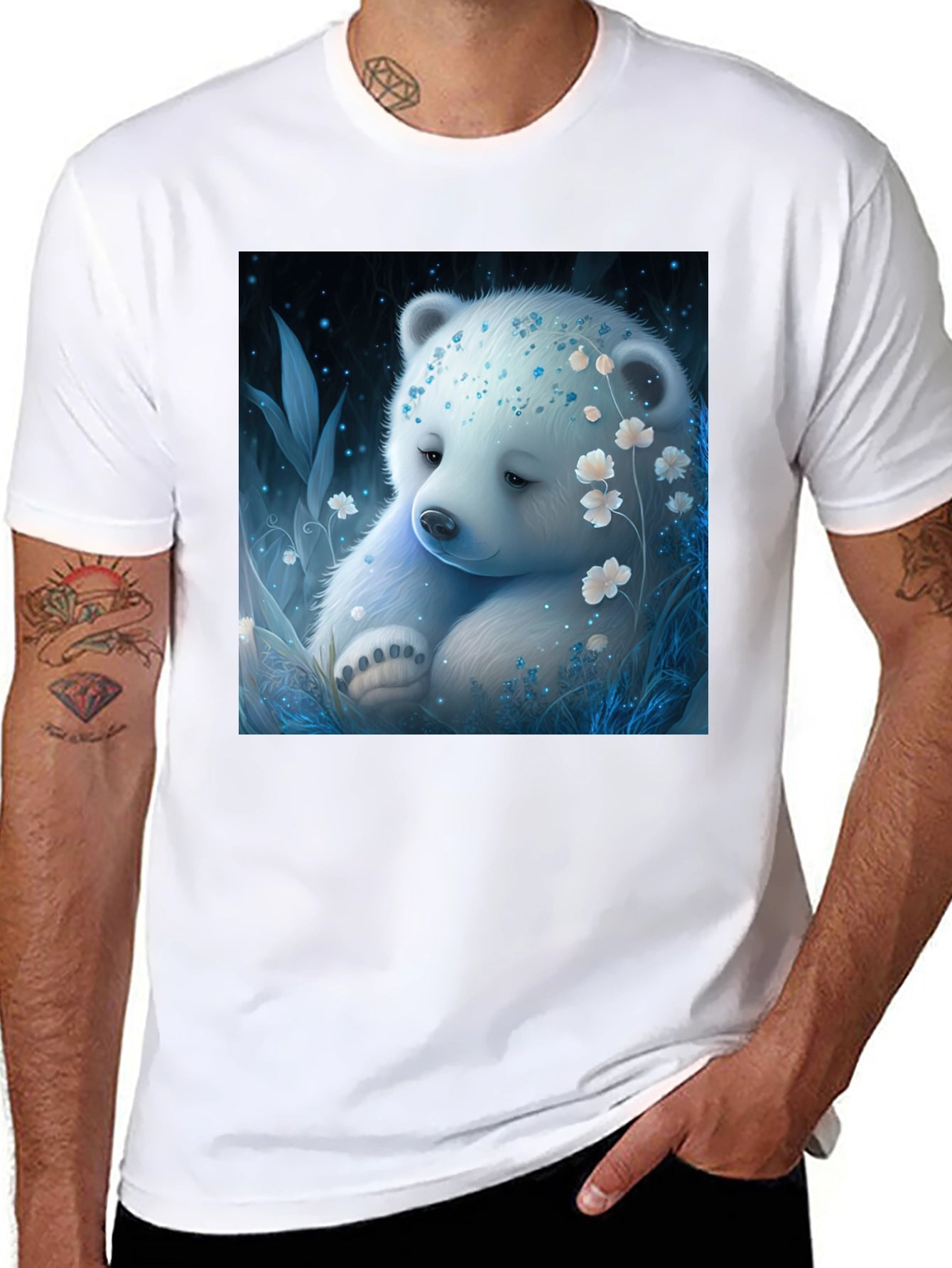 Cute Bear Graphic Tee - Stylish & Comfortable