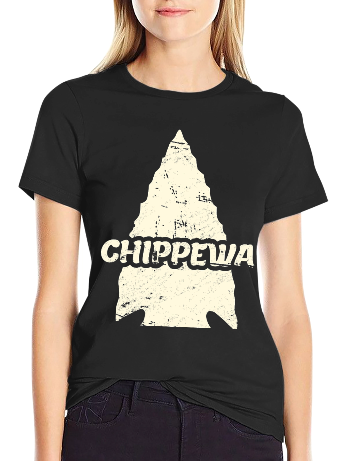Chippewa Arrowhead Graphic T-Shirt - Black