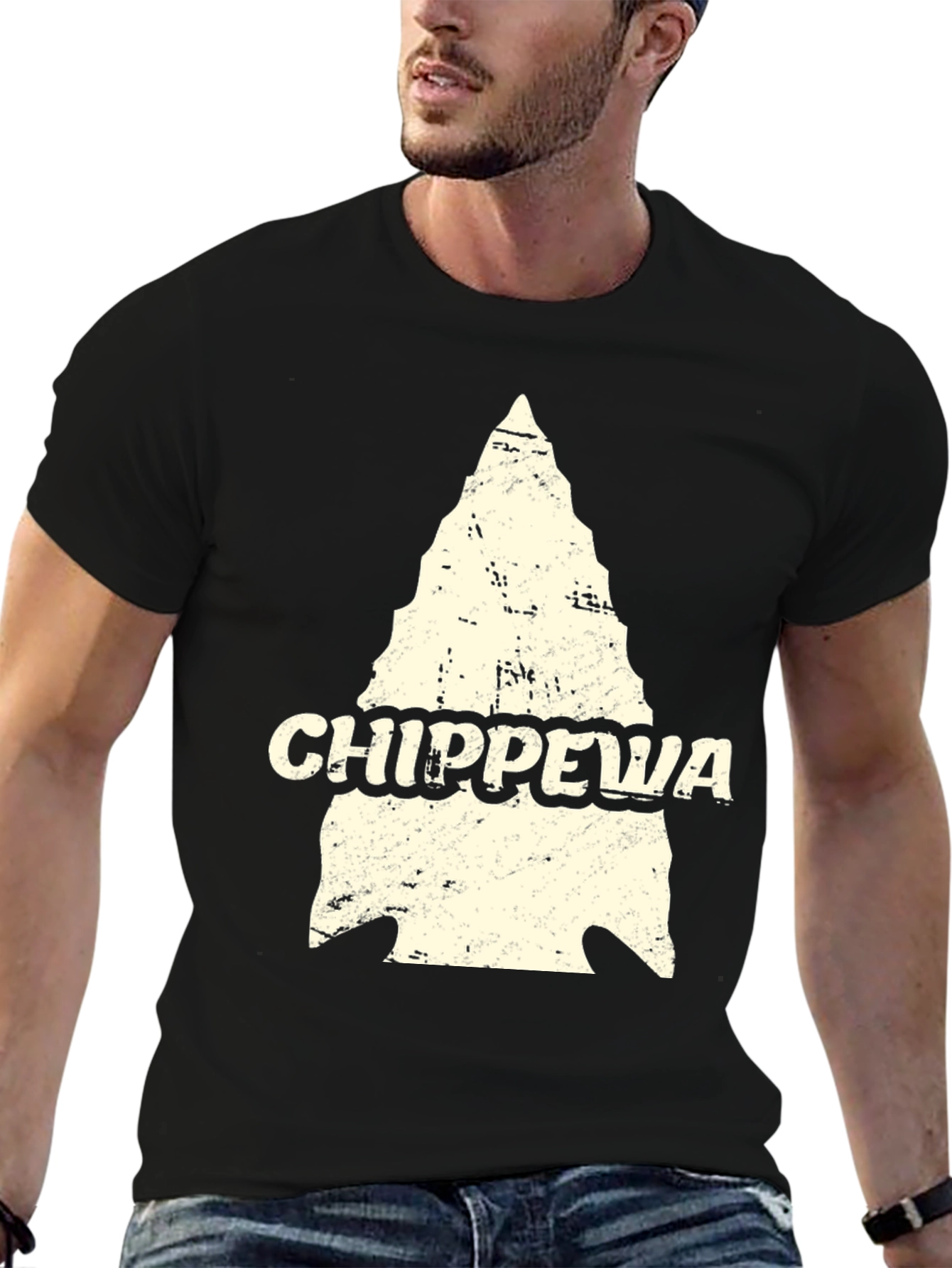 Chippewa Arrowhead Graphic T-Shirt - Black