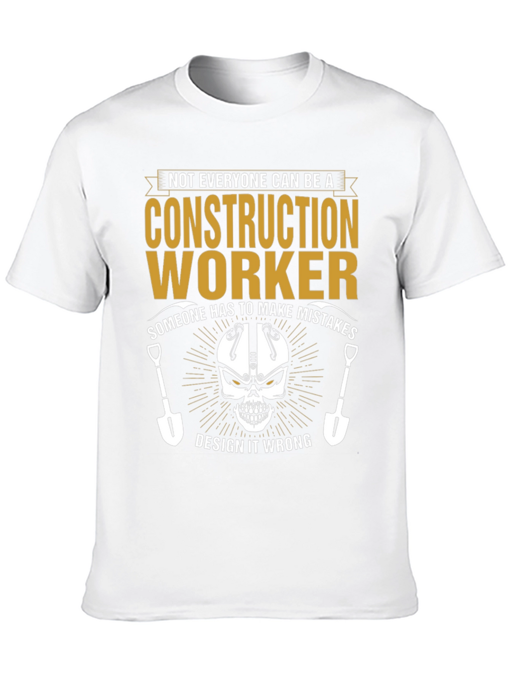 Construction Worker Graphic Tee - Make Mistakes Design