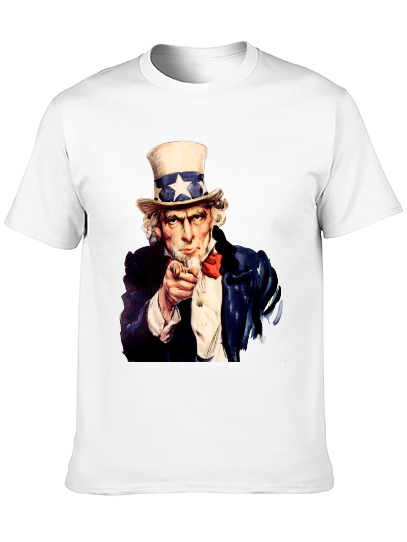 Uncle Sam I Want You Black T-Shirt