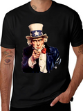 Uncle Sam I Want You Black T-Shirt