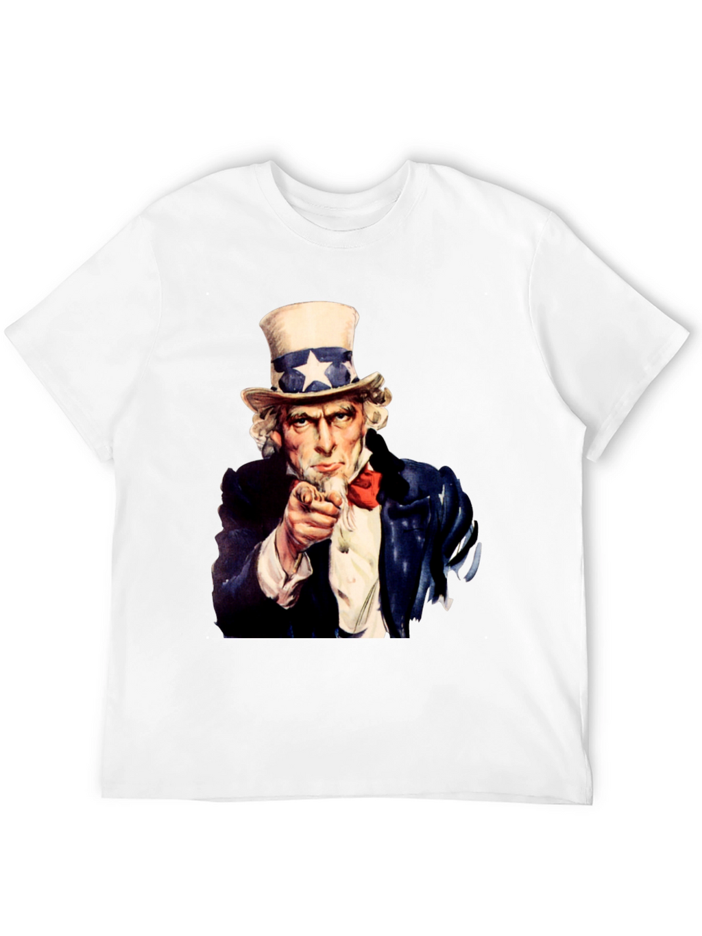 Uncle Sam I Want You Black T-Shirt