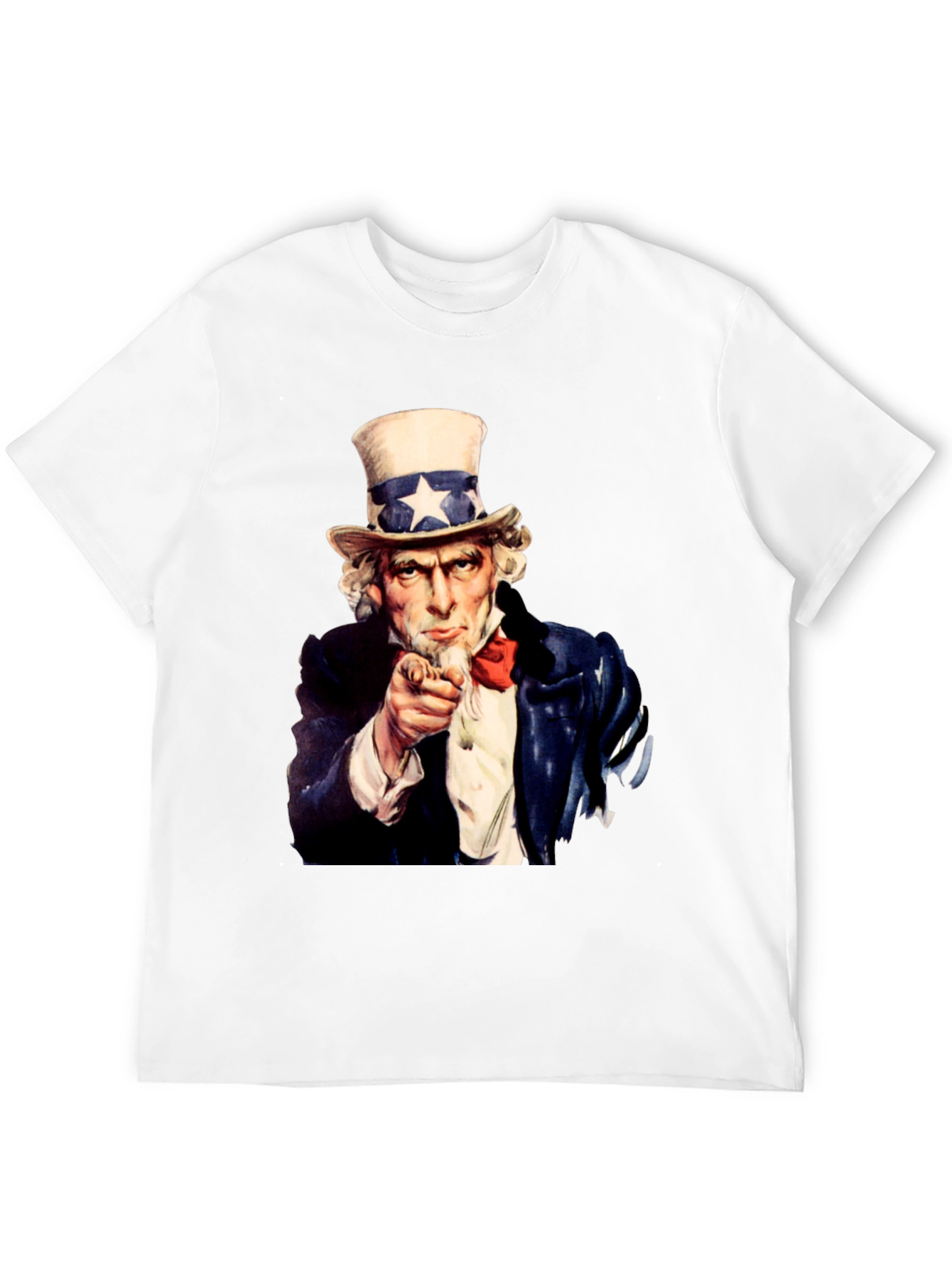 Uncle Sam I Want You Black T-Shirt