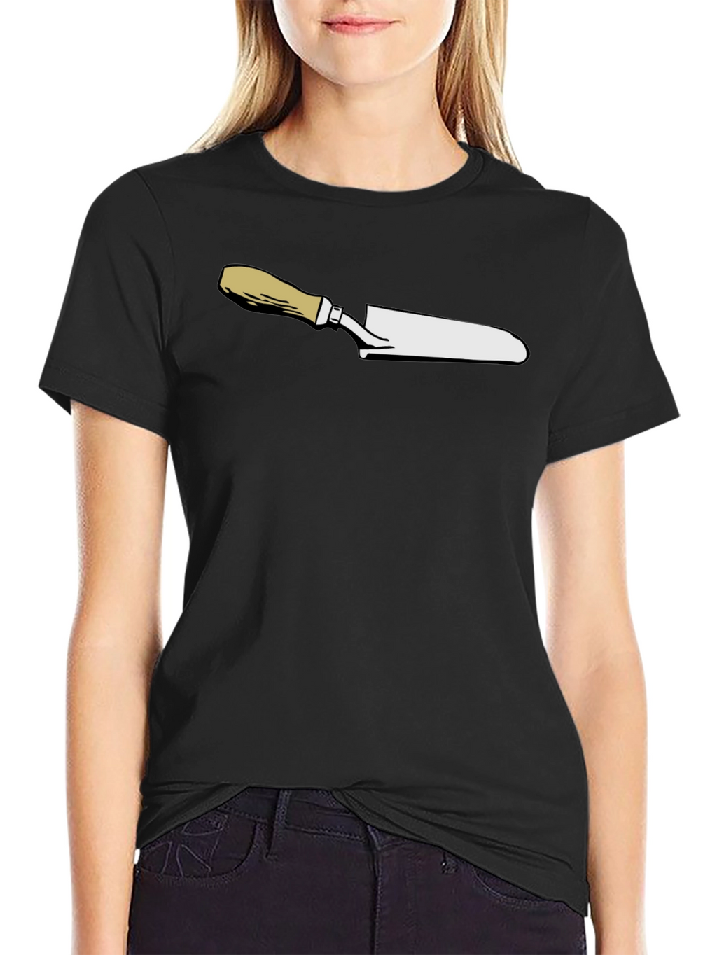 Chefs Knife Graphic T-Shirt - Black