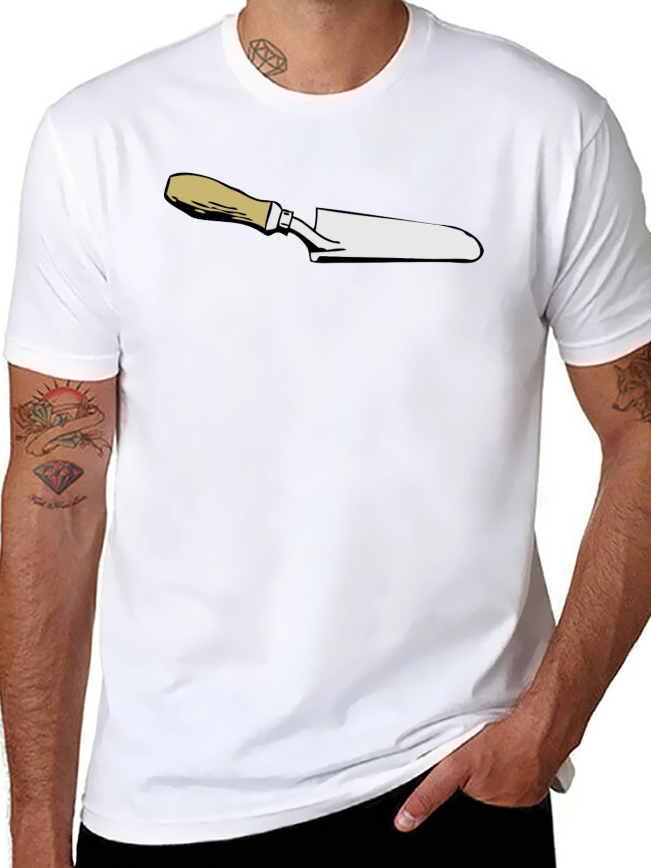 Chefs Knife Graphic T-Shirt - Black