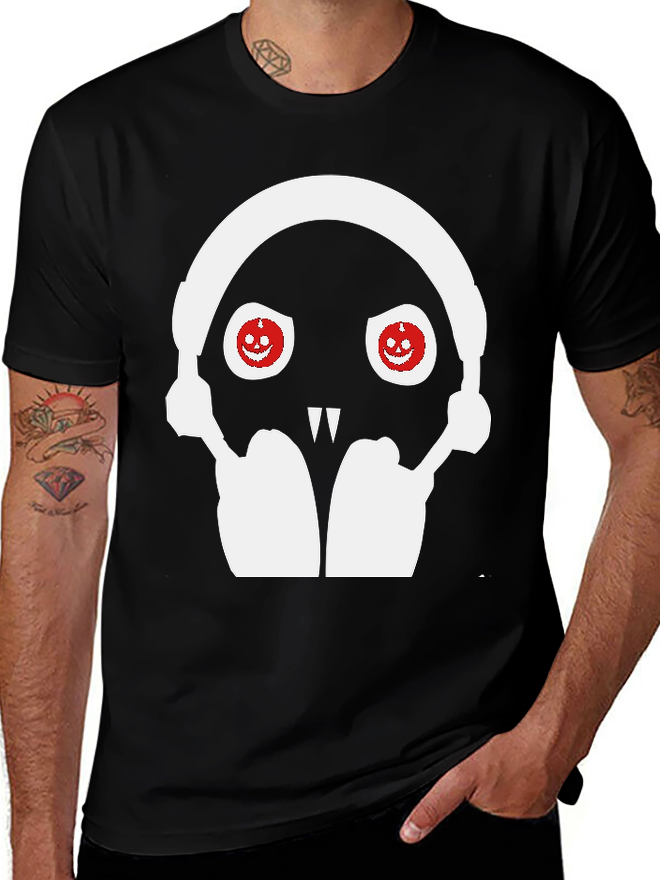 Spooky Headphone Graphic Tee