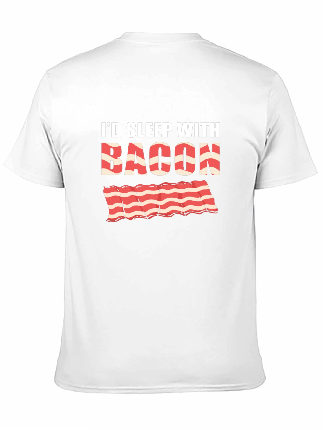 Id Sleep with Bacon Black T-Shirt